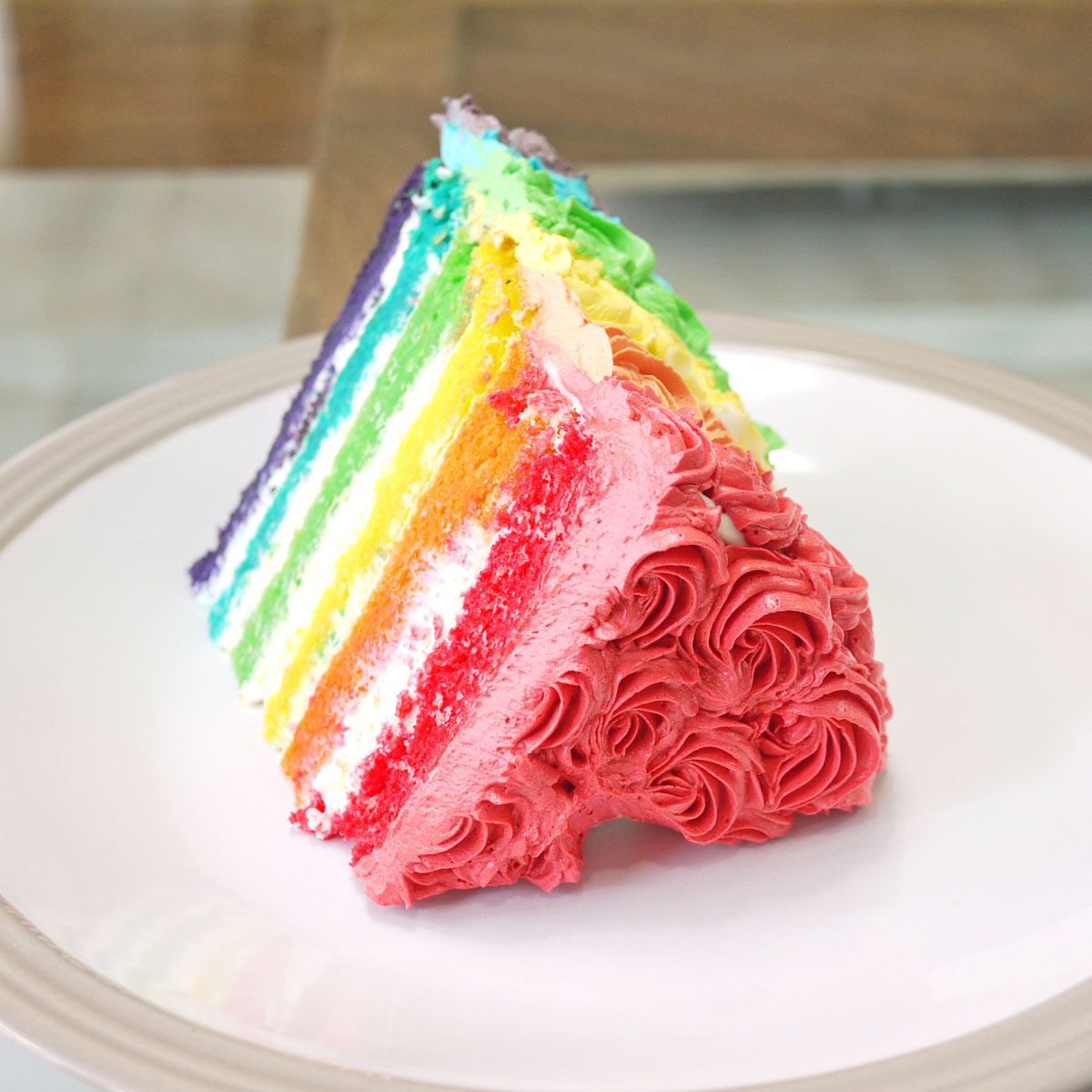  Rainbow Cake  Crustabakes